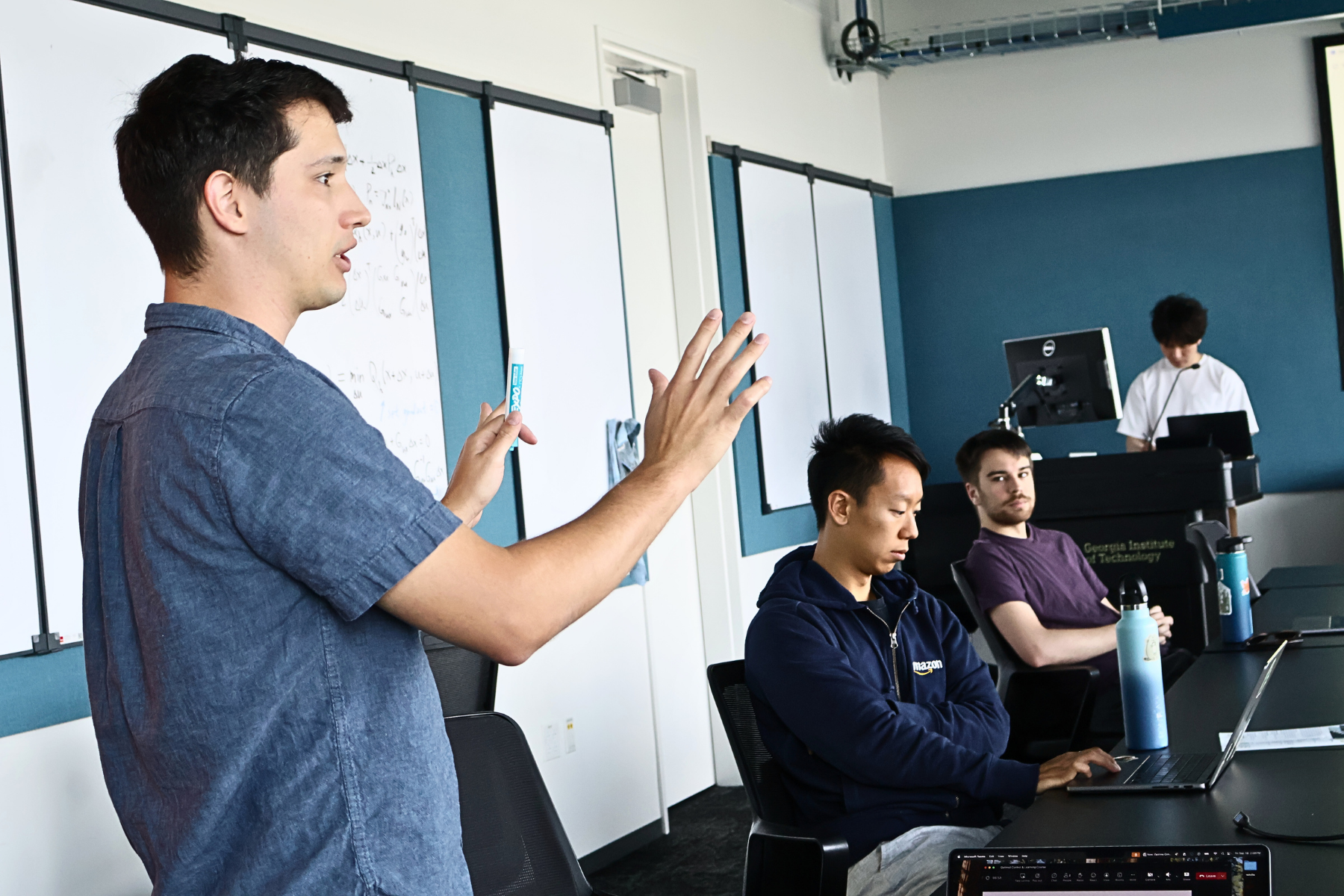 Andrew Rosemberg leads class