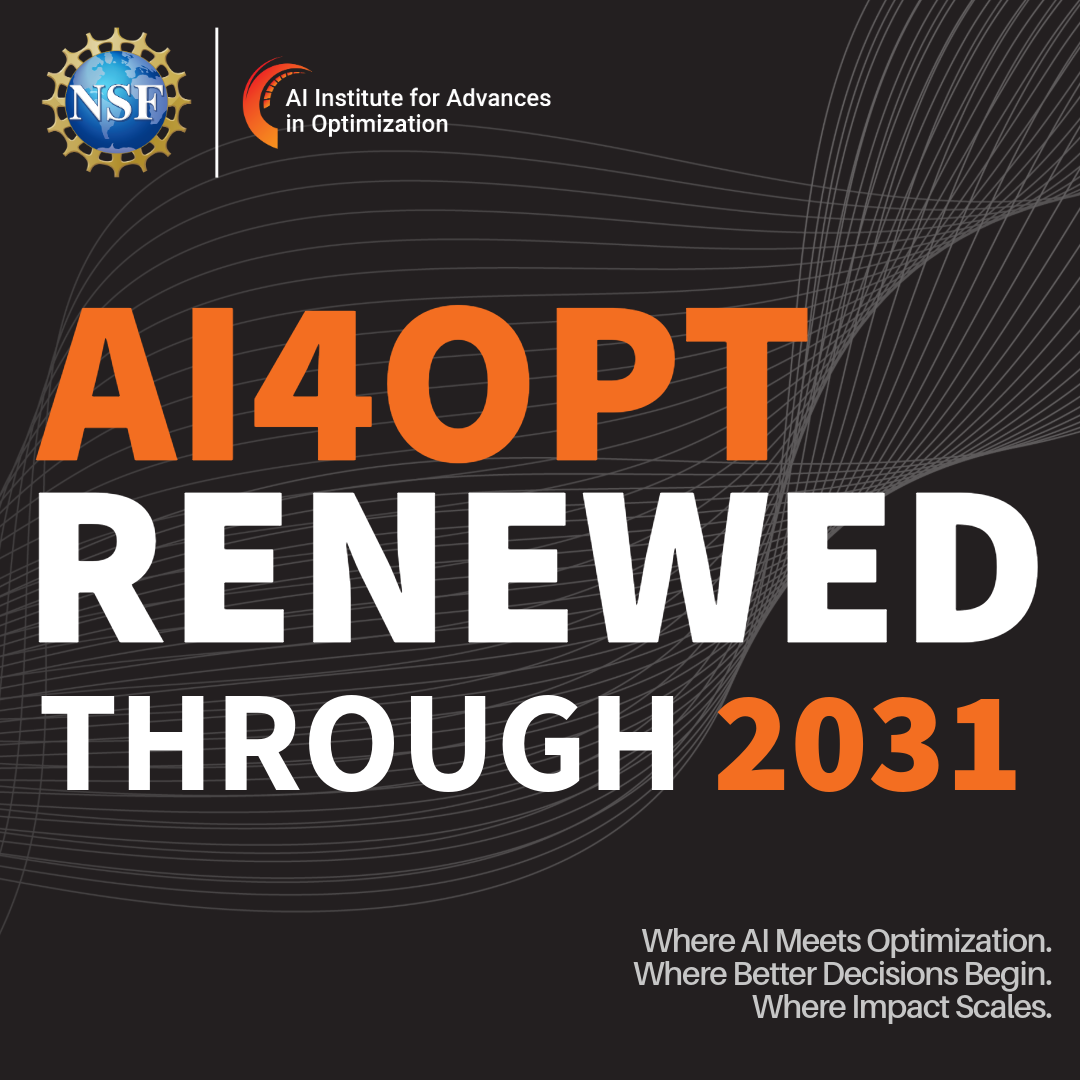 The U.S. National Science Foundations Renews AI4OPT Through 2031