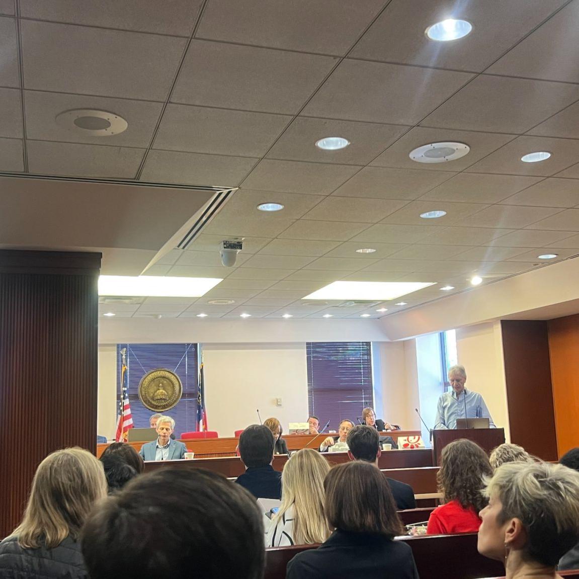 Pascal speaking during GA Legislator AI Workshop